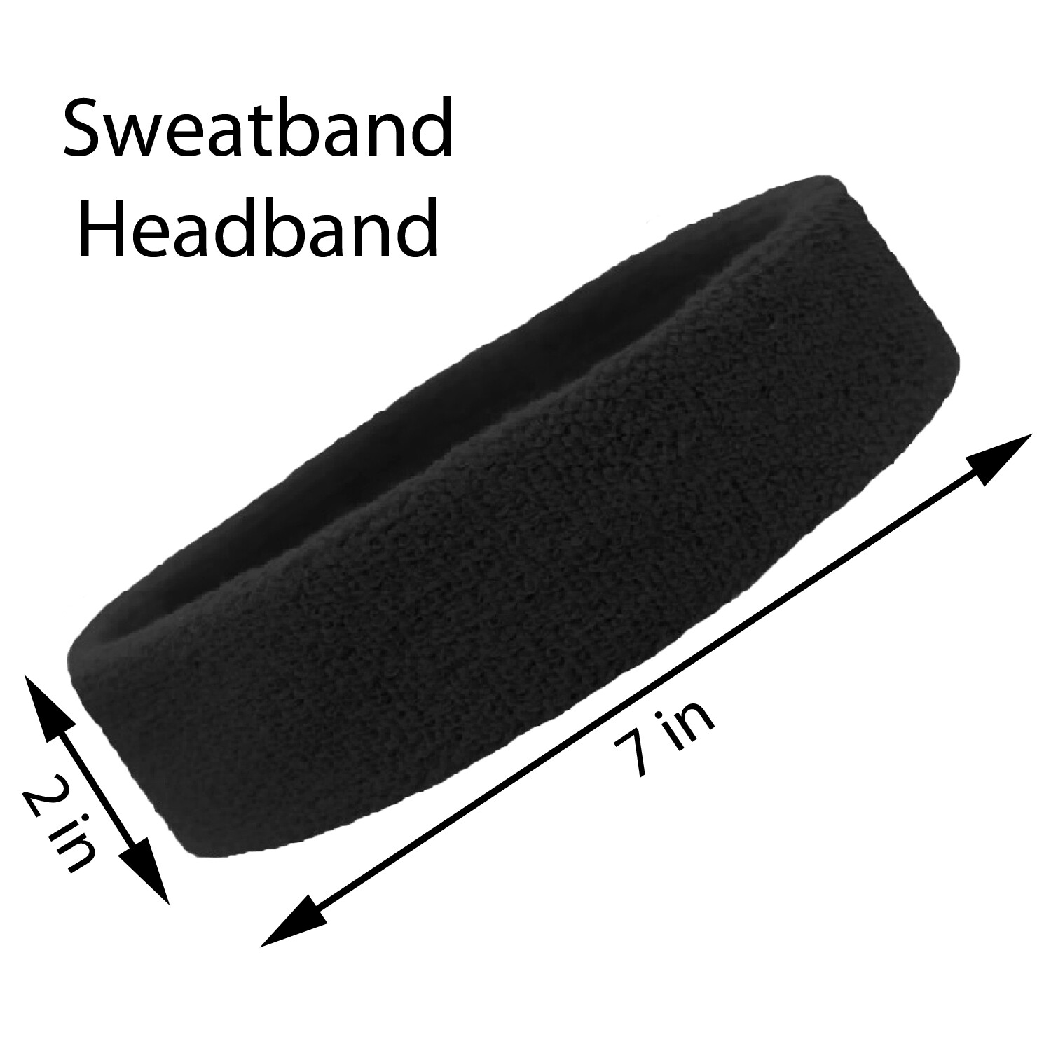 Sweatband Head Band Terry Cotton Sweat Headband Gym Workout Sports Sweatbands
