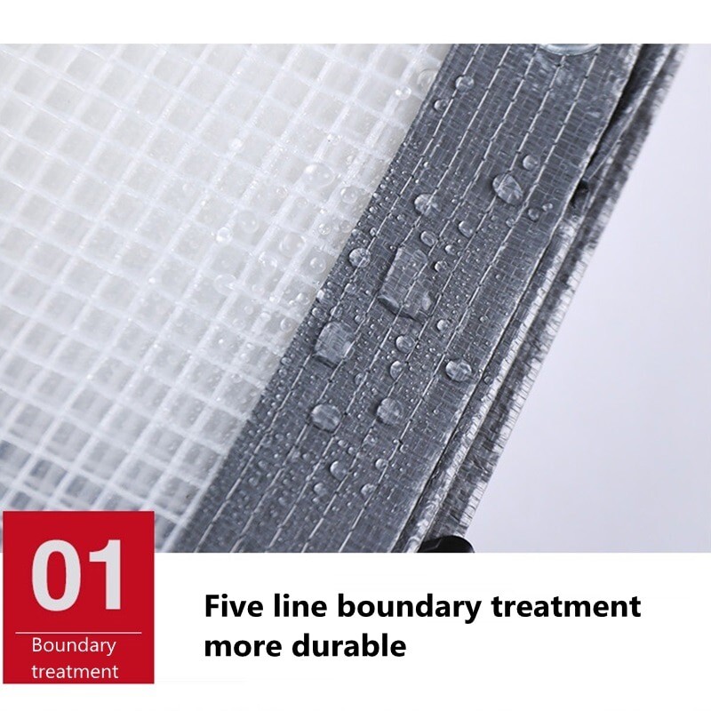 Clear Greenhouse Plastic Covering 16 Mil 6 Mil Waterproof UV Resistant Poly Tarp