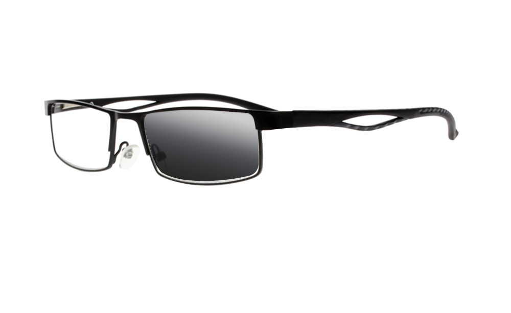 Men Transition Photochromic Gun Nerd Geek Computer Reading Glasses Sun Reader