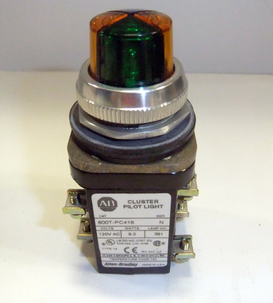 Allen-Bradley Cluster Pilot Light 800T-PC416BAGA