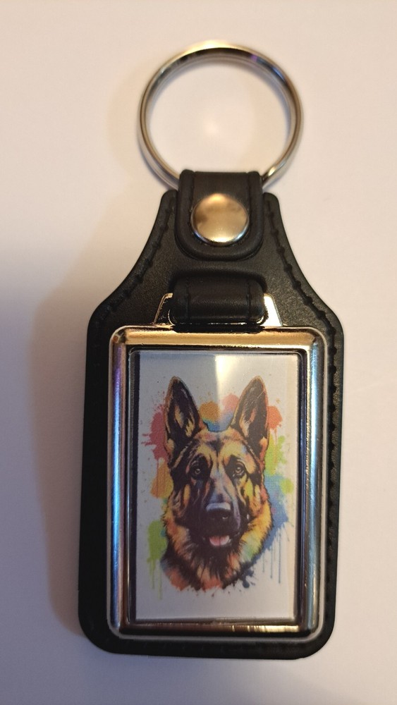 German Shepherd Dog Keyring Gift Idea