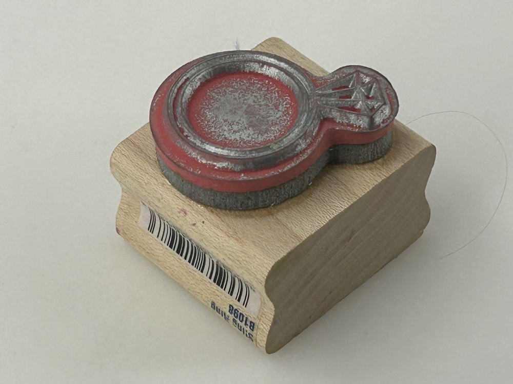 Stampabilities Rubber Stamp Diamond Engagement Ring Crafting