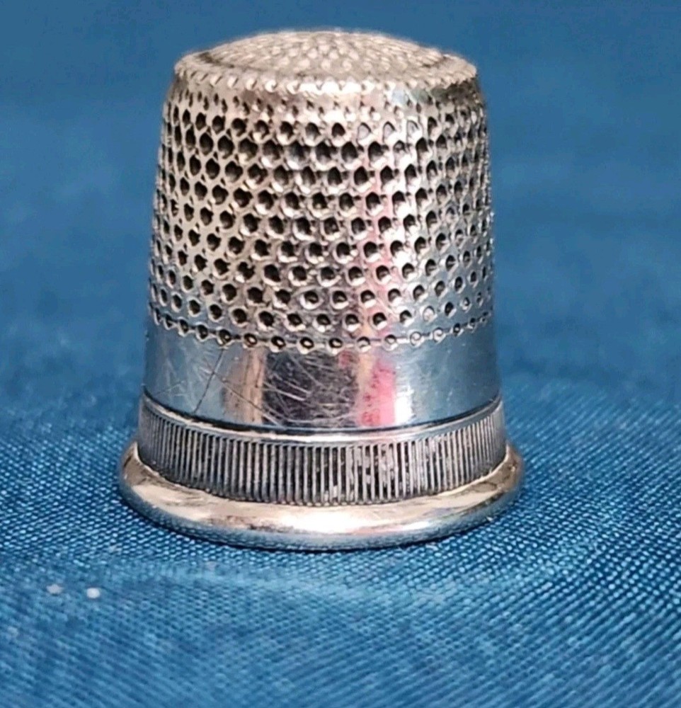 Antique Webster Co Sterling Silver Thimble