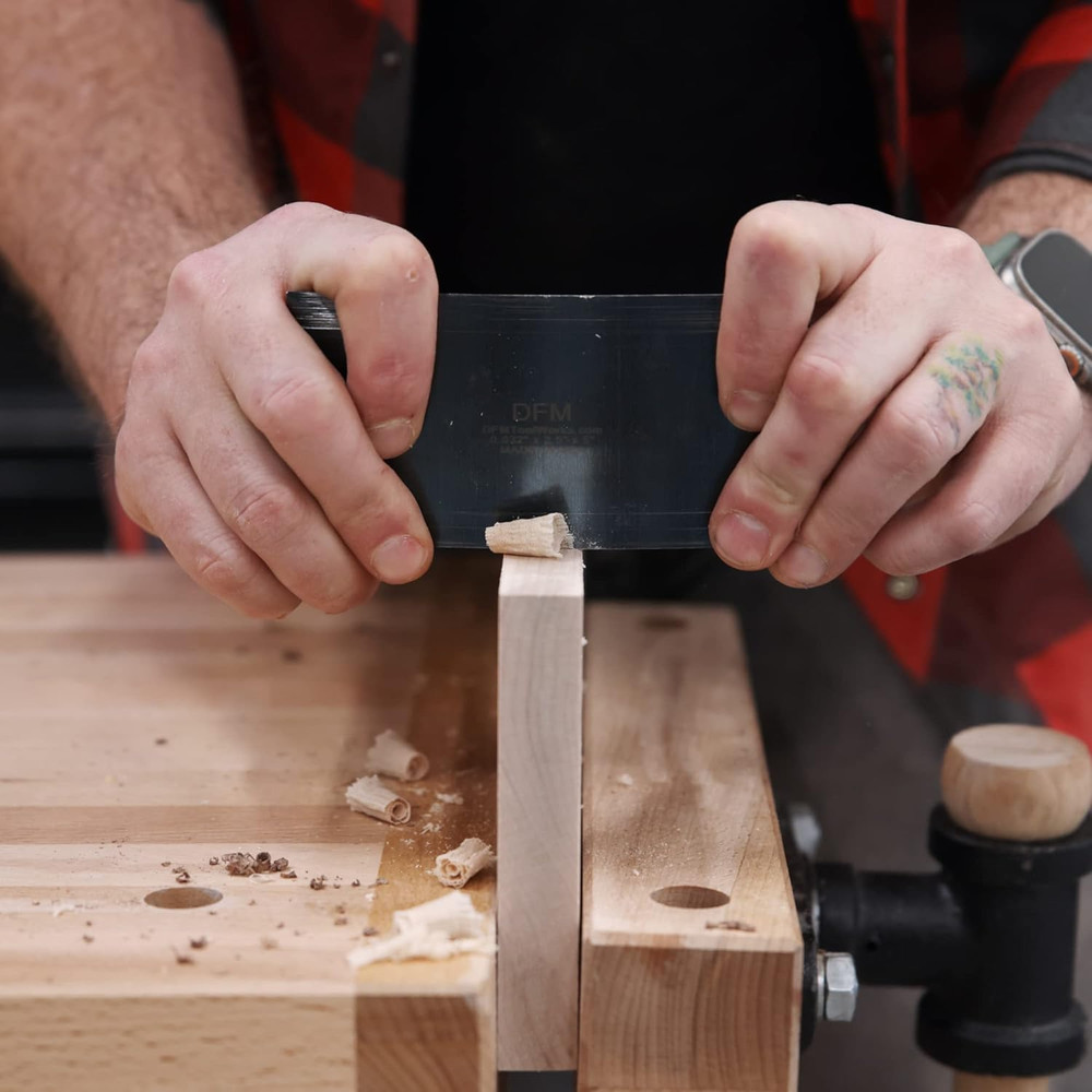 DFM Tool Works Rectangle Card Scraper - Precision Cabinet Multi-Use Scraper for