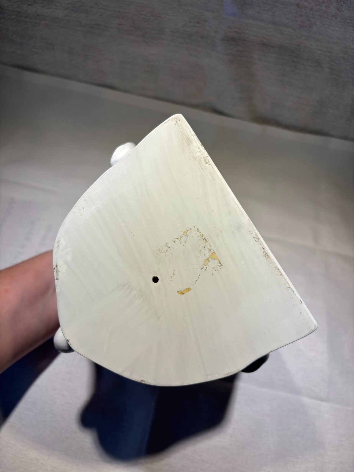 Half Face Head Sculpture Abstract Modern in the style of Jonathan Adler glossy