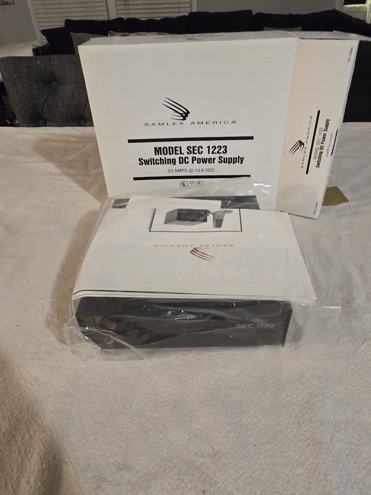 New In Box Samlex America Power Supply Sec 1223 (No Power Cord) See All pics