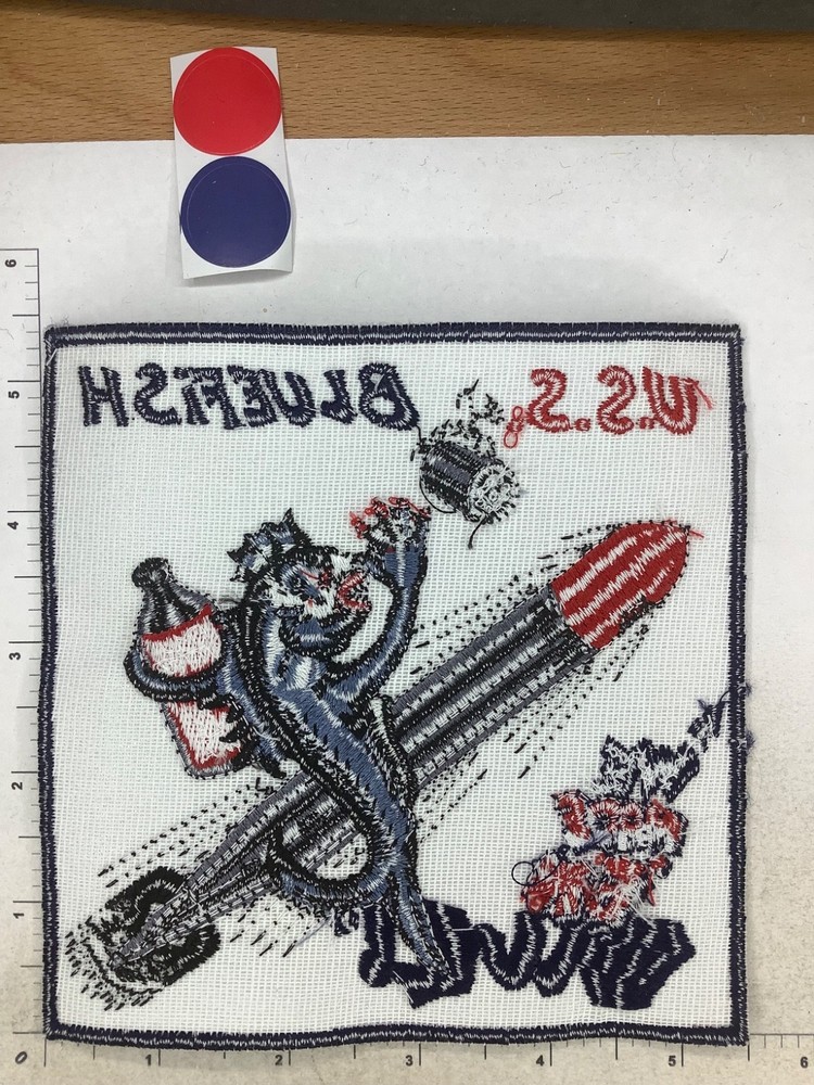 VINTAGE US NAVY USS BLUEFISH SUB PATCH
