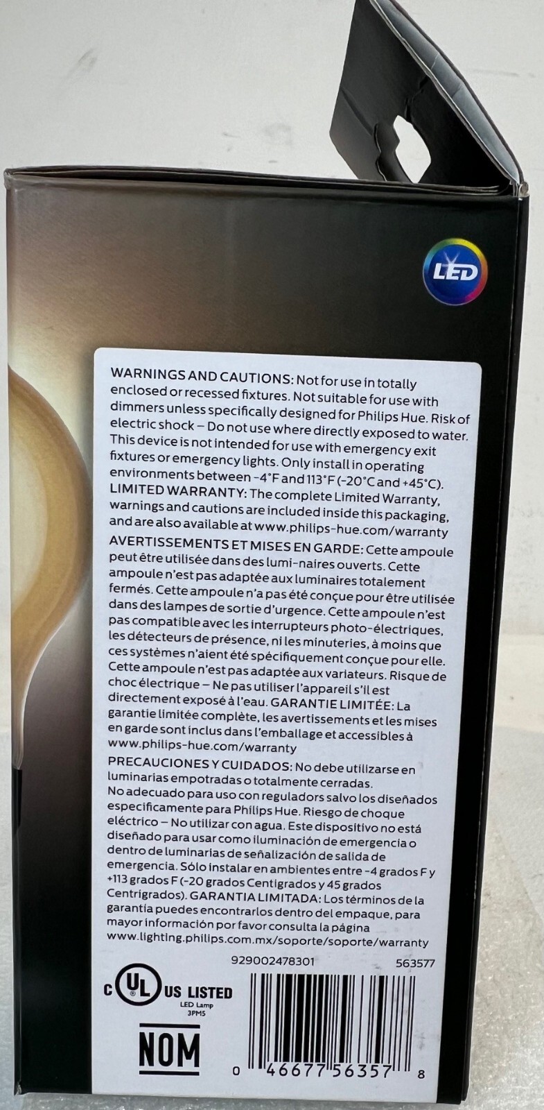 Philips Hue White Ambiance Filament A19 Bluetooth Smart LED Bulb - E26