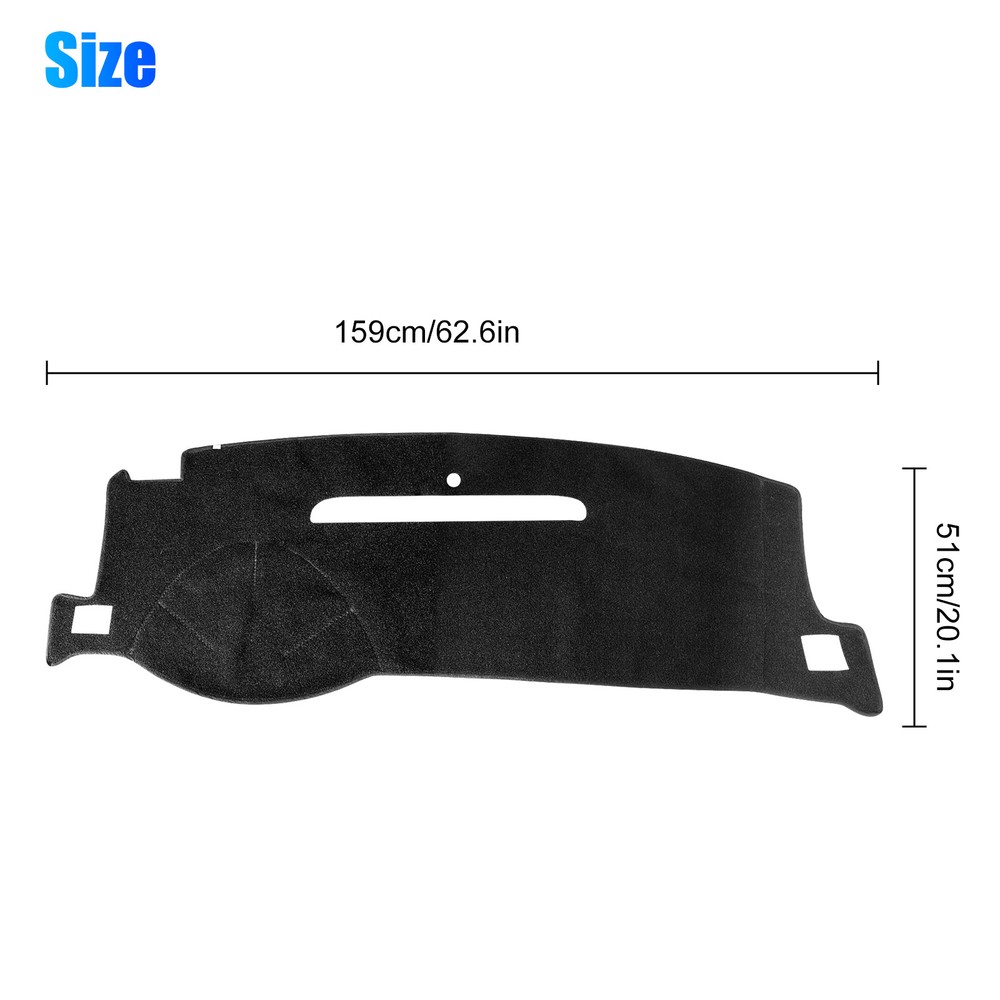 Dashboard Pad Dash Cover Mat For 2007-2014 Chevy Tahoe/Suburban/Avalanche Black