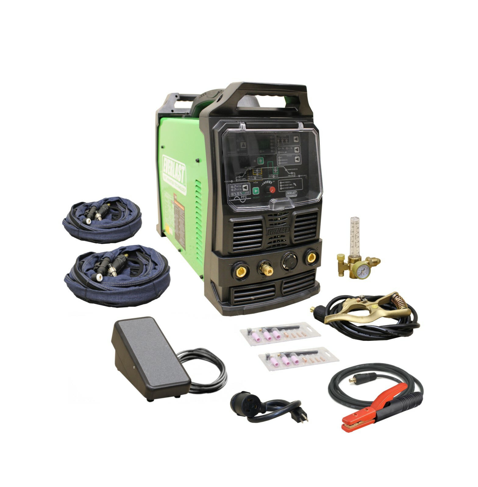 PowerTIG 210EXT 110/220 200AMP ACDC TIG STICK ADVANCE PULSE WELDER EVERLAST