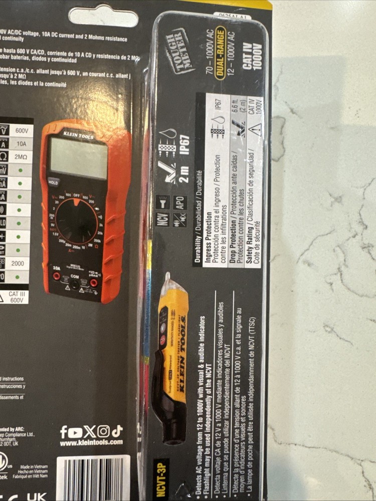 Klein Tools MM320 Electrical Test Kit, Multimeter NCVT-3P - New