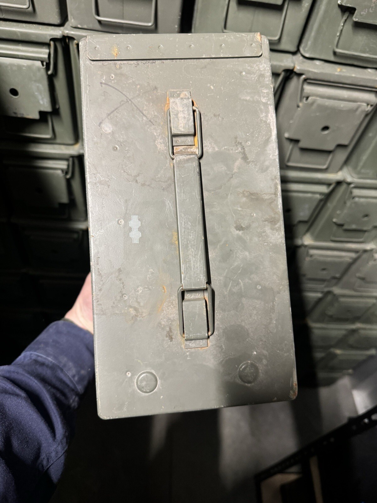 Lot Of (2) M2A1 / M2A2 USGI Metal Ammo Can Box