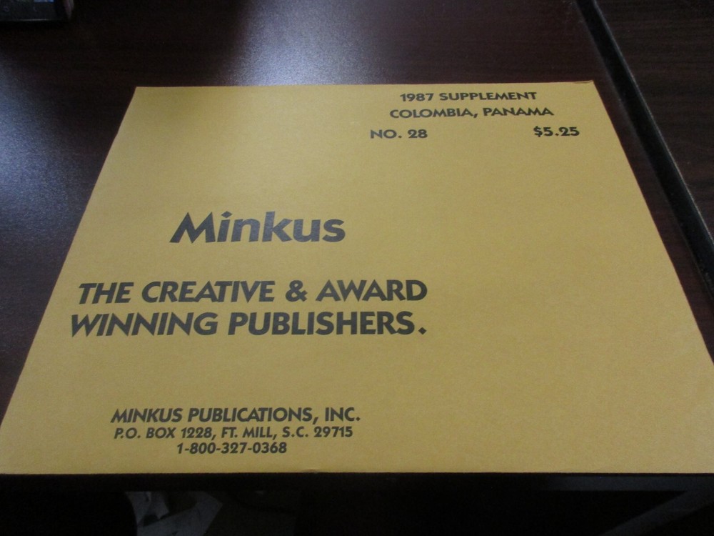 "MINKUS"  1987 SUPPLEMENT COLOMBIA.PANAMA #28   W/FREE SHIPPING!!!