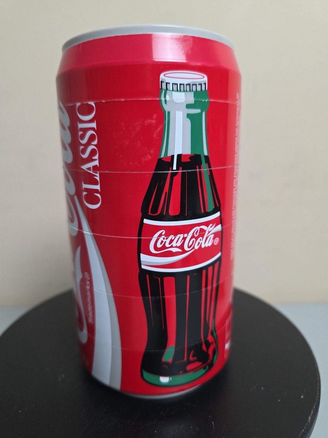 VINTAGE 1995 COCA COLA PUZZLE CAN COASTER - Set of 6 stacking coasters. Coke