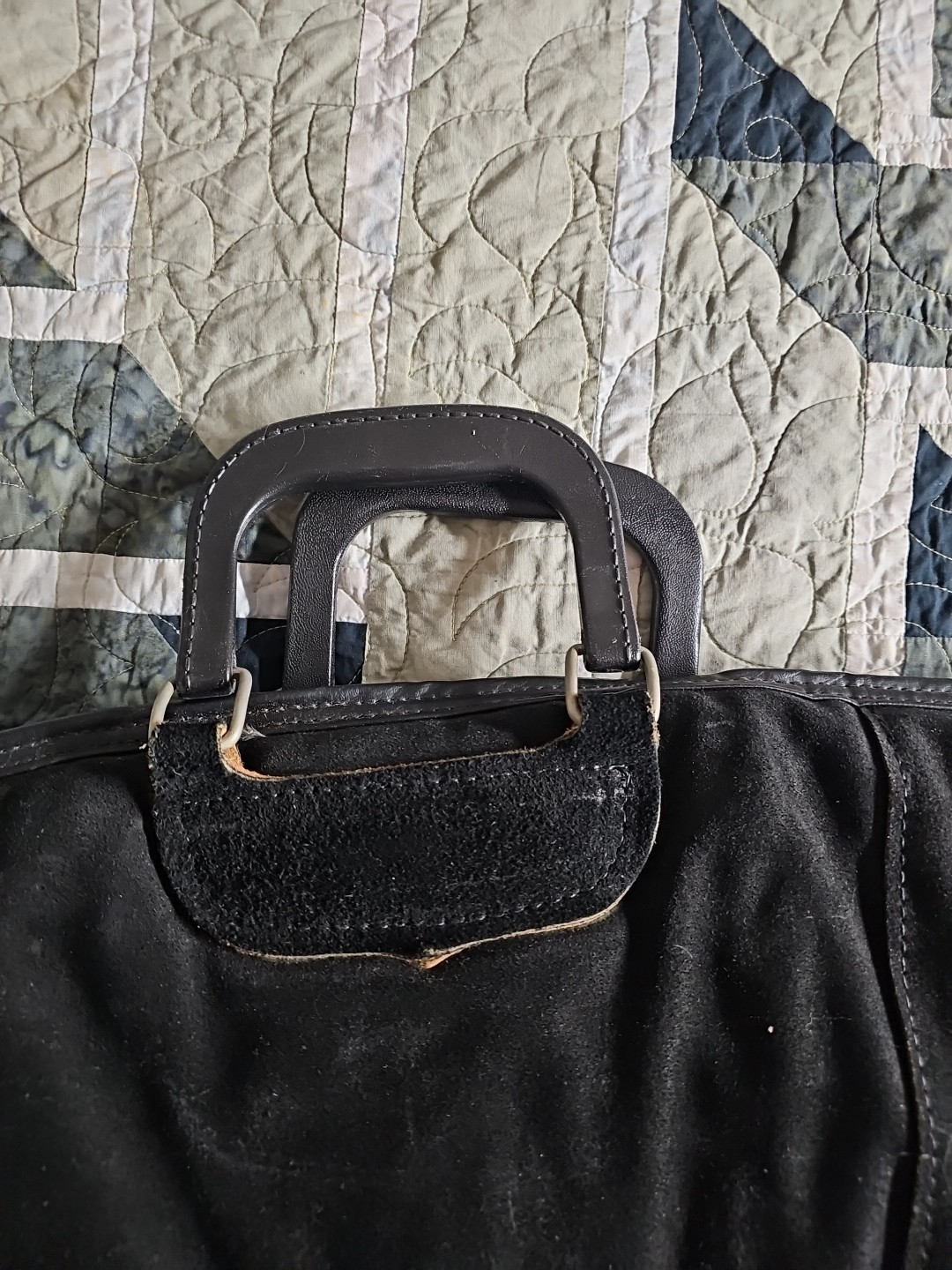 Vintage Gun Case J.M. Bucheimer Co Faux Fur Lined Black/Tan 42 Green Black