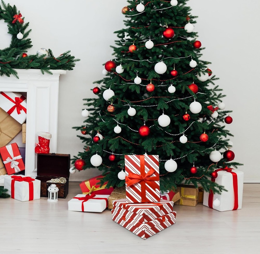 Gift Boutique - Christmas Nesting Gift Boxes Rectangle 3 Pack Peppermint Cand...