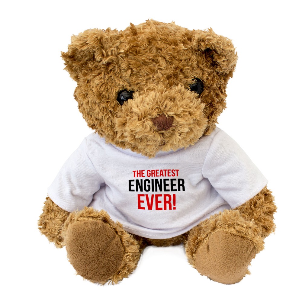 NEW - GREATEST ENGINEER EVER - Teddy Bear - Cute Soft - Gift Present Award