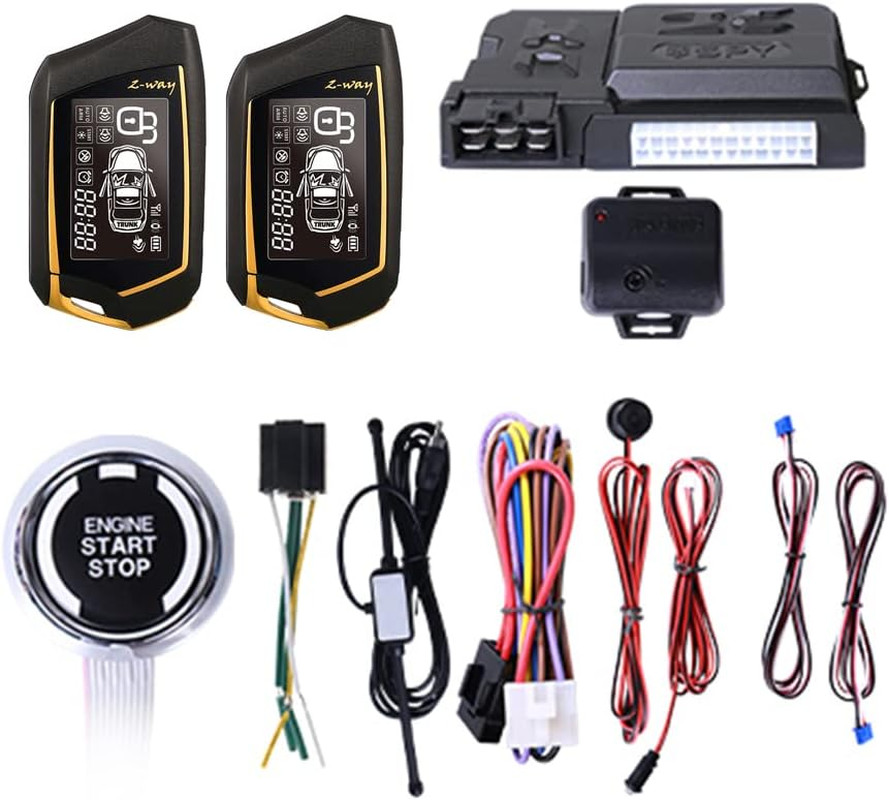 Car Anti-Theft Alarm Remote Starter System PKE Keyless Entry BT Remote Engine St