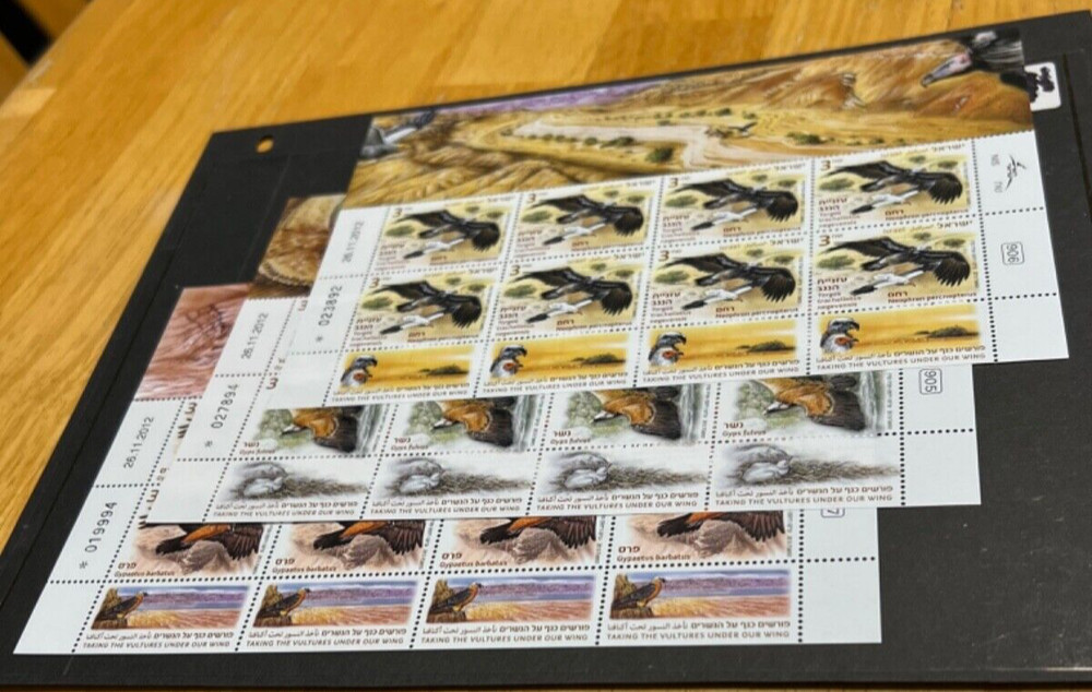 Israel Scott #1969-71  2013 Vultures Full Sheets MNH!!