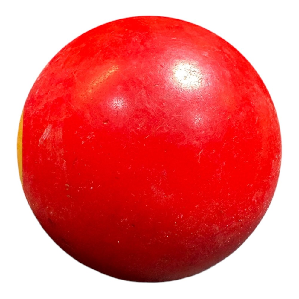 VTG BAKELITE Billiard Pool Ball - Solid Red #3 - 2 1/4" Diameter