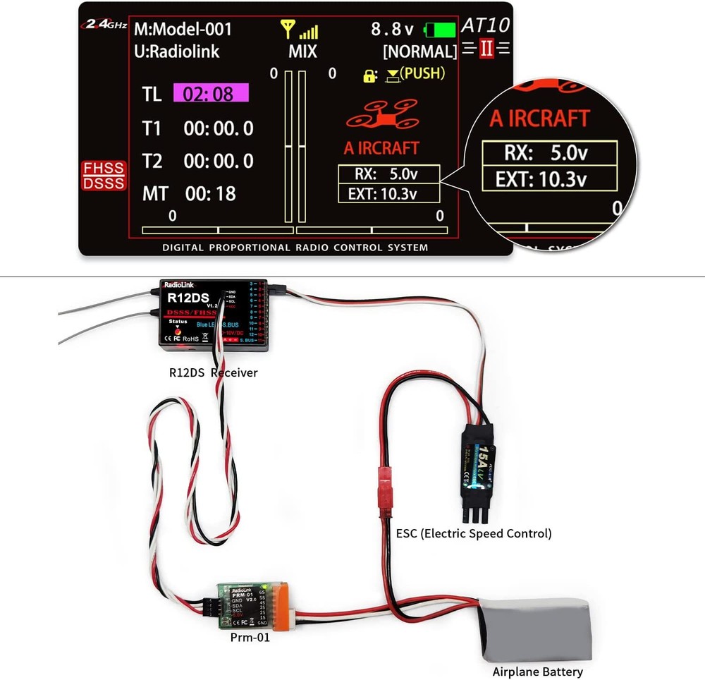 Radiolink PRM-01 Real-time Model Voltage Telemetry Module