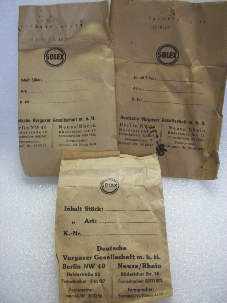Vintage Solex Kit Tins