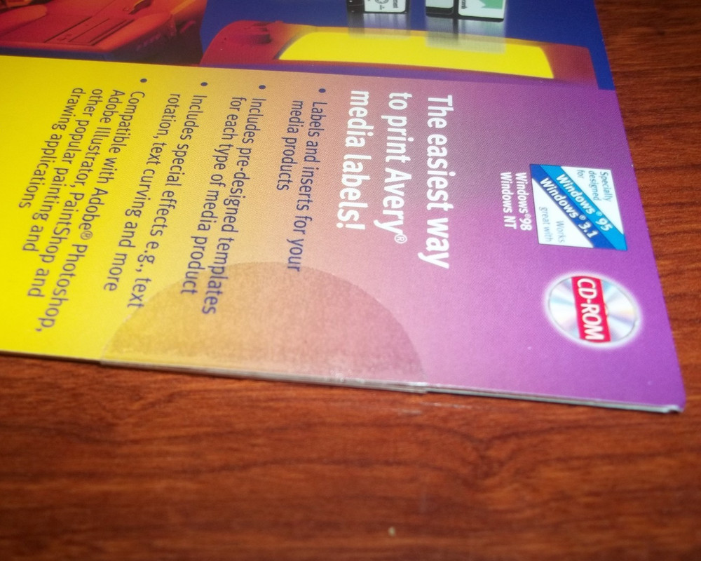 Avery Media Software PC CD design print labels insert cards templates graphics +