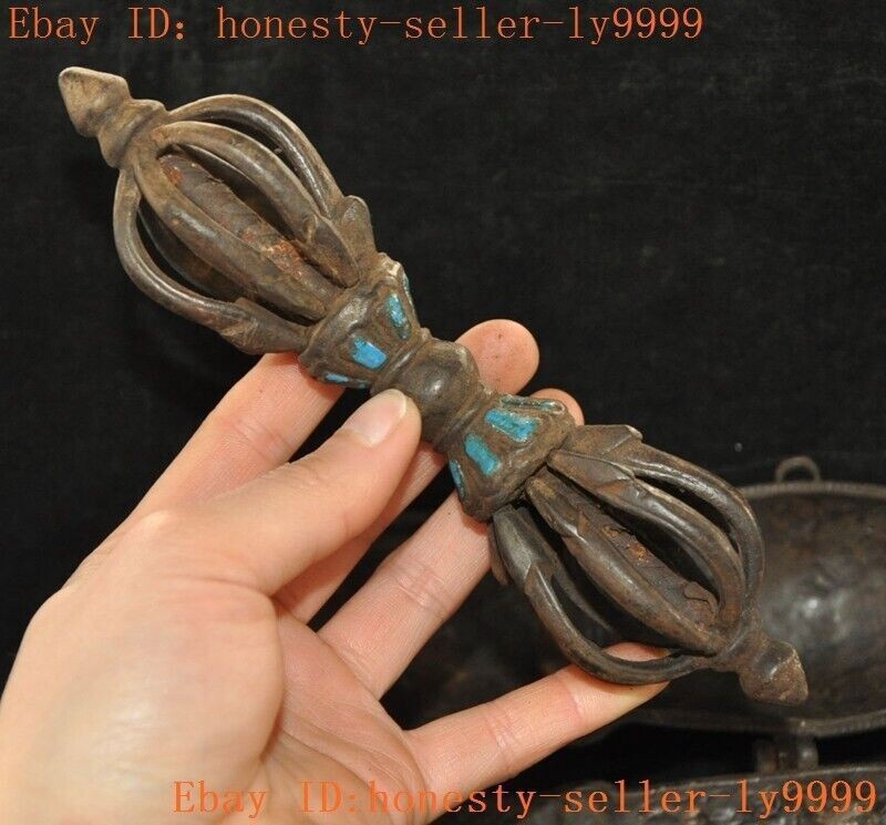 Tibetan Buddhism temple bronze Vajra Dorje Phurpa Exorcism Talisman
