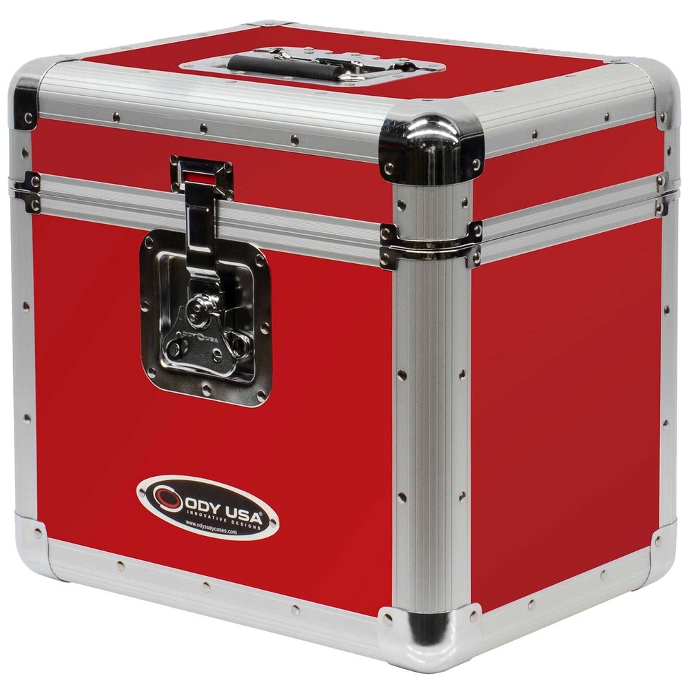 Odyssey KLP2RED Krom Series Red Stackable Record / Utility Case idjnow
