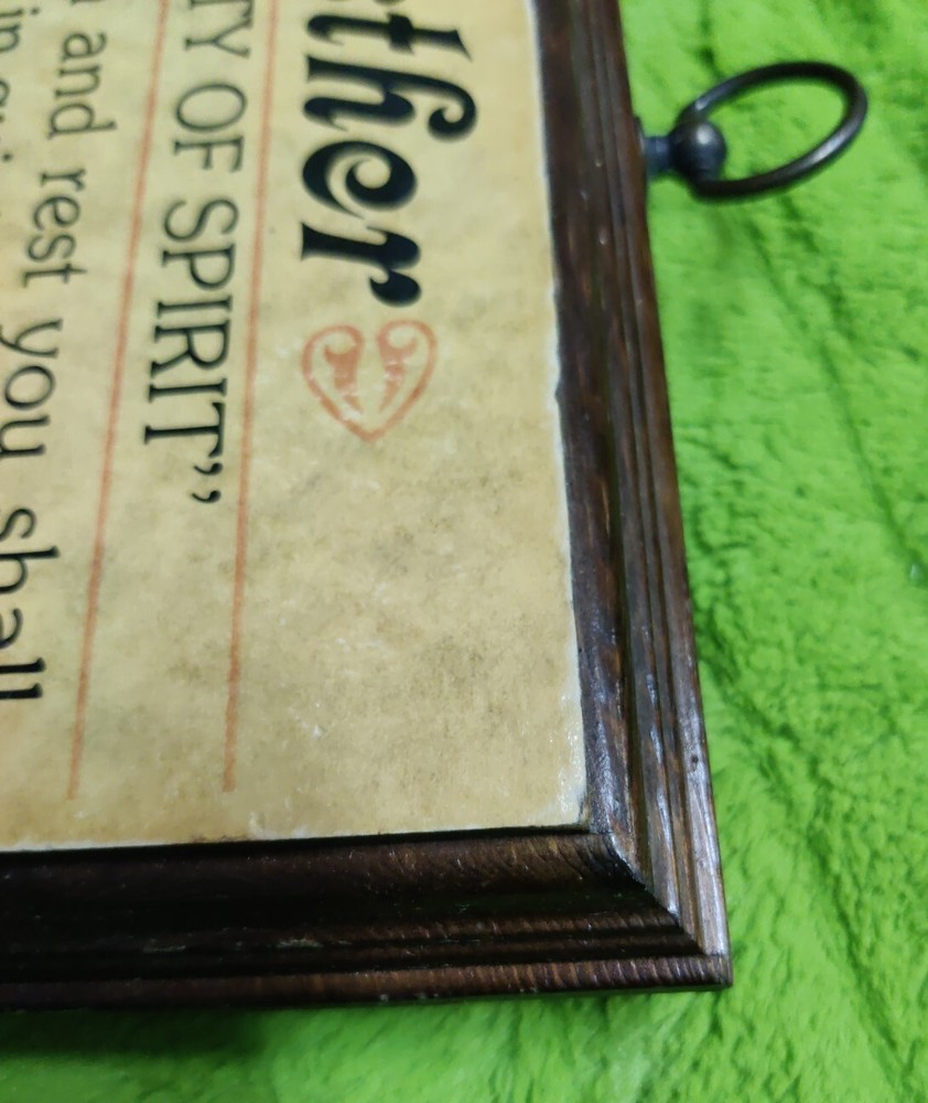 Religious Inspirational Solid Wood Name Plaque Isaiah 30