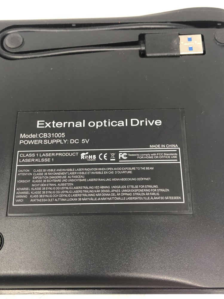 External Optical Drive Model:CB31005 Power Supply:DC 5V Ultra Thin External