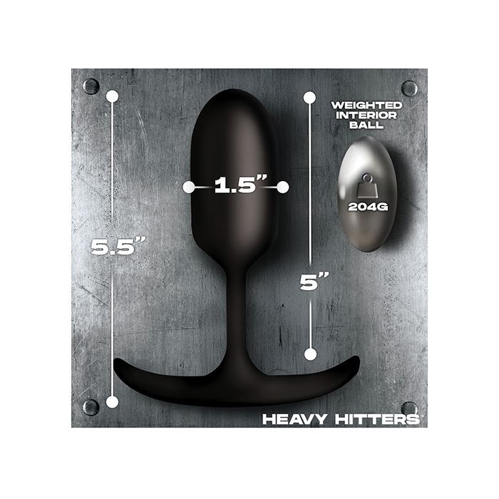 Heavy Hitters Vibrating Weighted Silicone Anal Plug