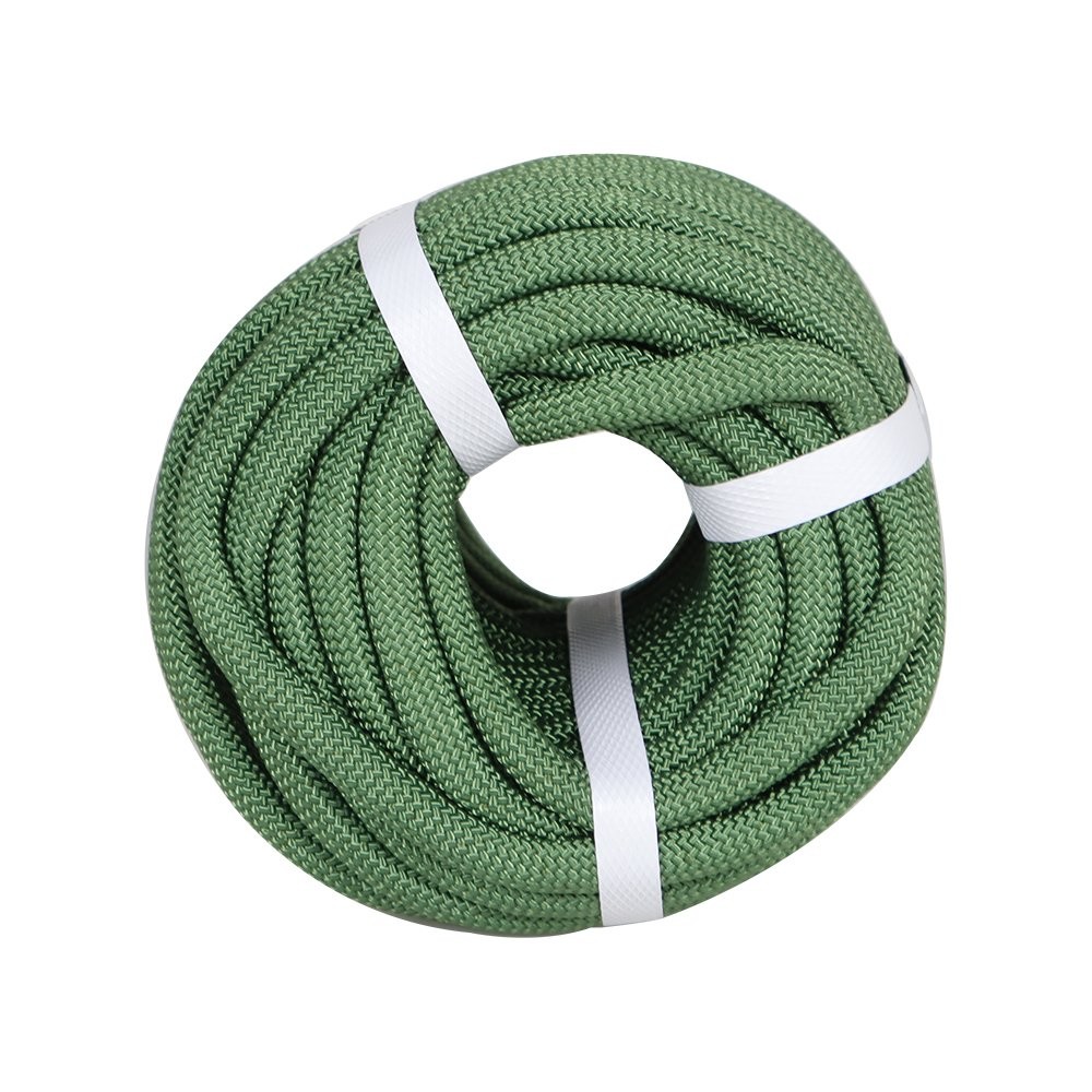 3520Lbs Armygreen High Strong Pulling Rope Braided Polyester Rope 3/8" × 100'
