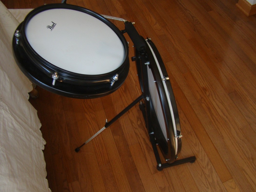 Pearl Compact Traveler 2-Piece Drum Set Nice Fold Up Set