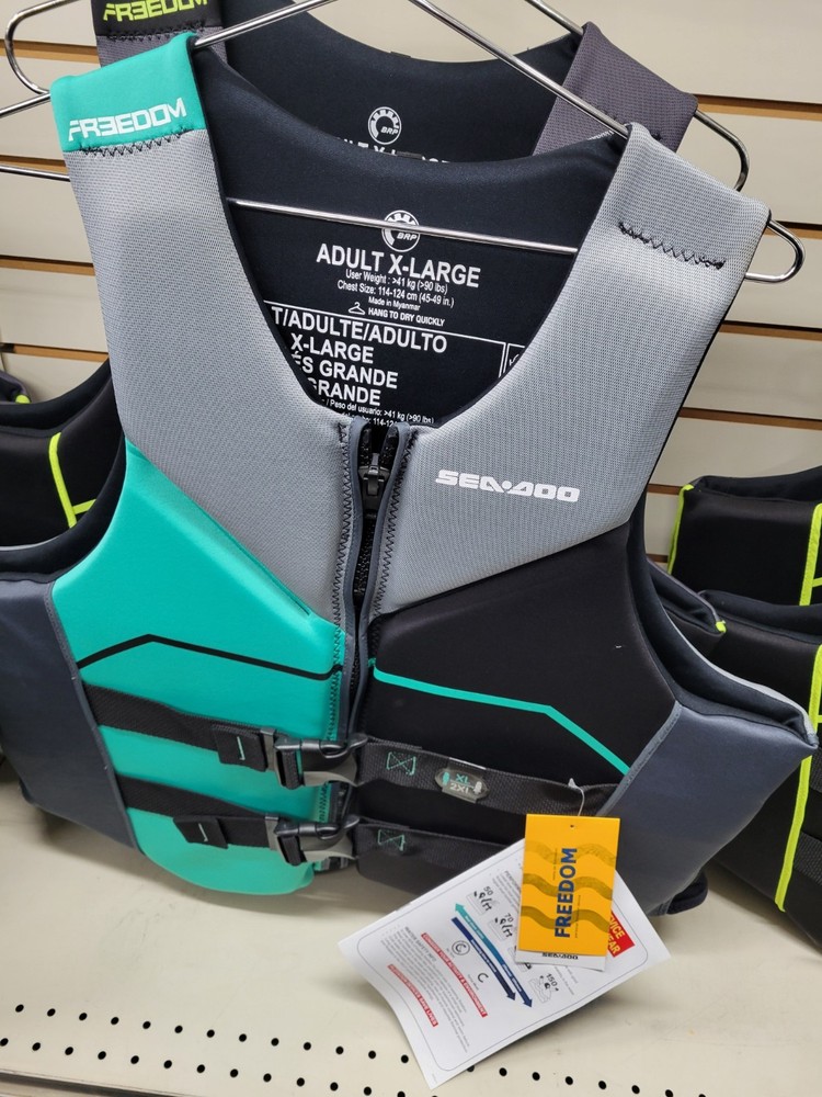SEA DOO FREDOM PFD LIFE JACKET SIZE X-LARGE NON-CURRENT