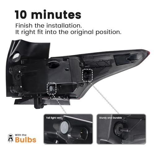 LED Tail Light Assembly Compatible with Chevy 2018-2021 Left Driver Side
