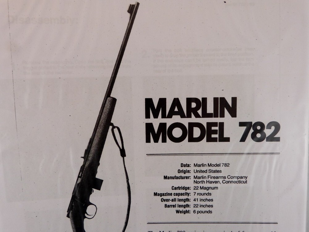 MARLIN MODEL 782 RIFLE BREAK DOWN INSTRUCTION KIT
