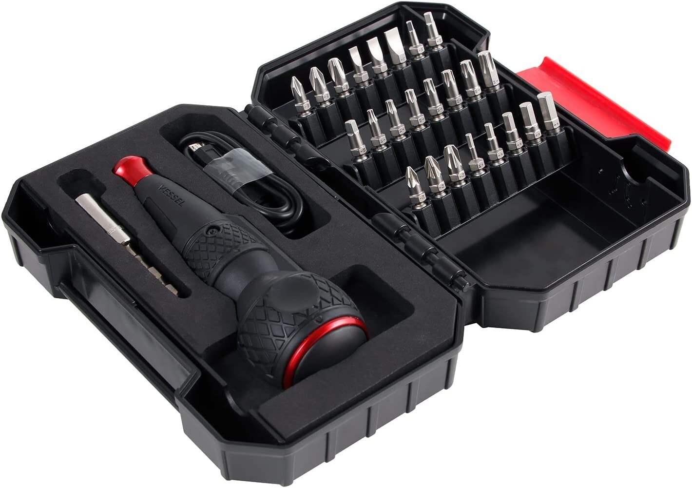 Vessel Ball Grip Cordless Electric Screwdriver Rechargeable 25 bits JAPAN 220USB