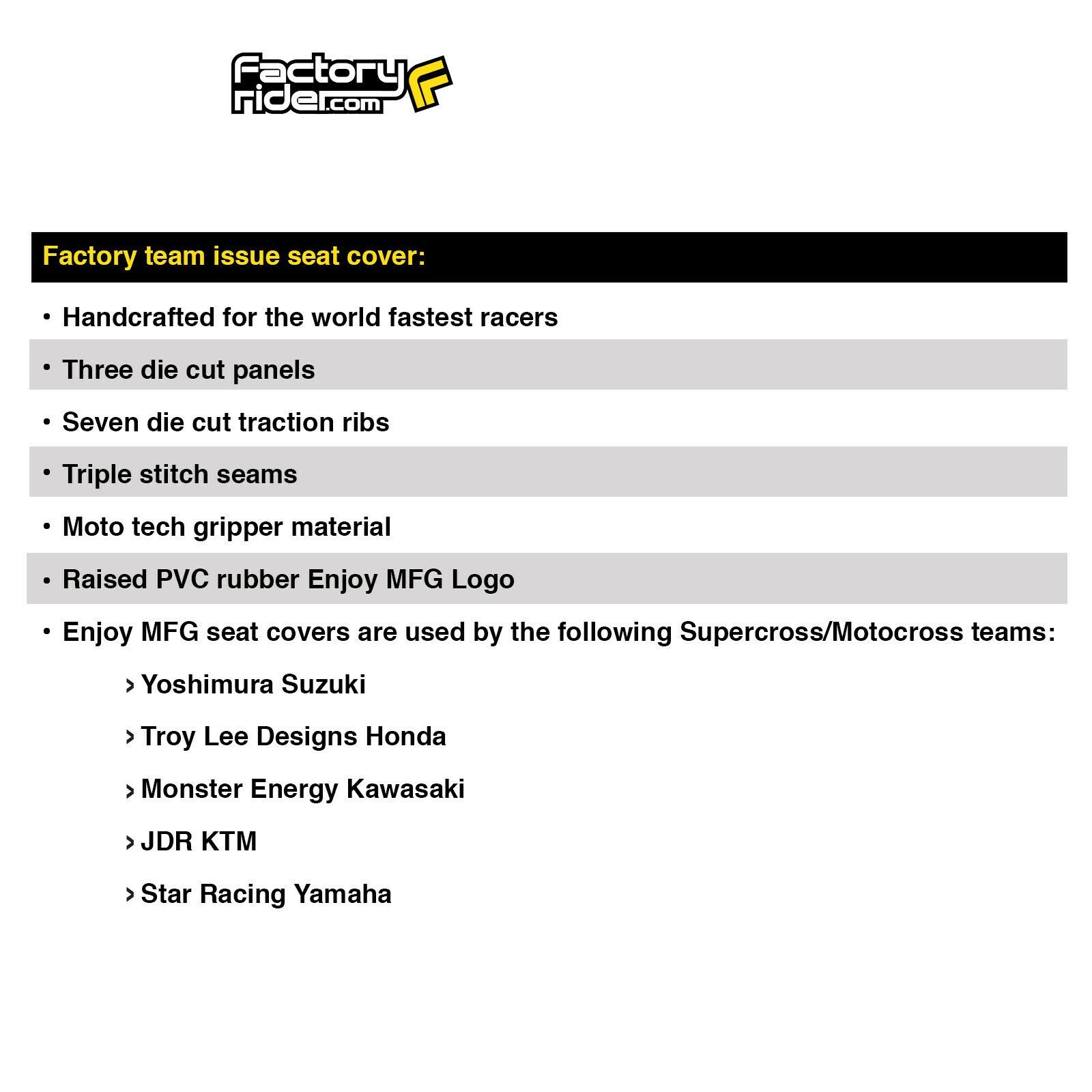 Polaris RMK 600 800 900 Dragon 05-07 Seat Cover ALL BLACK STANDARD #312