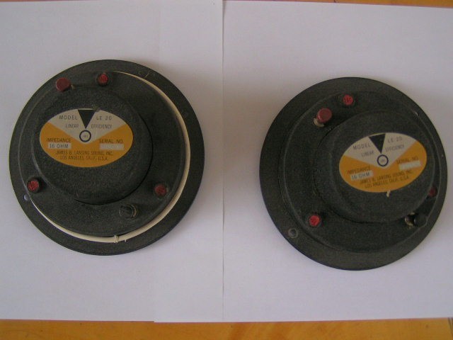 Pair JBL LE20 16 Ohm Linear Efficiency Tweeters LE 20