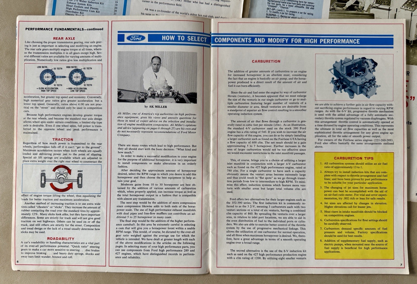 Ford High Performance Parts Catalog 1966 Brochure Cobra GT FoMoCo 427 Racing 289