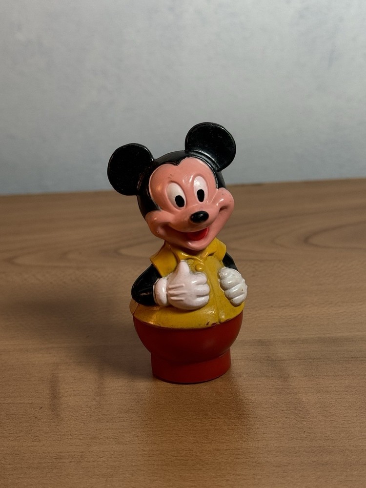 Vintage Mickey Mouse Figure 2.75”