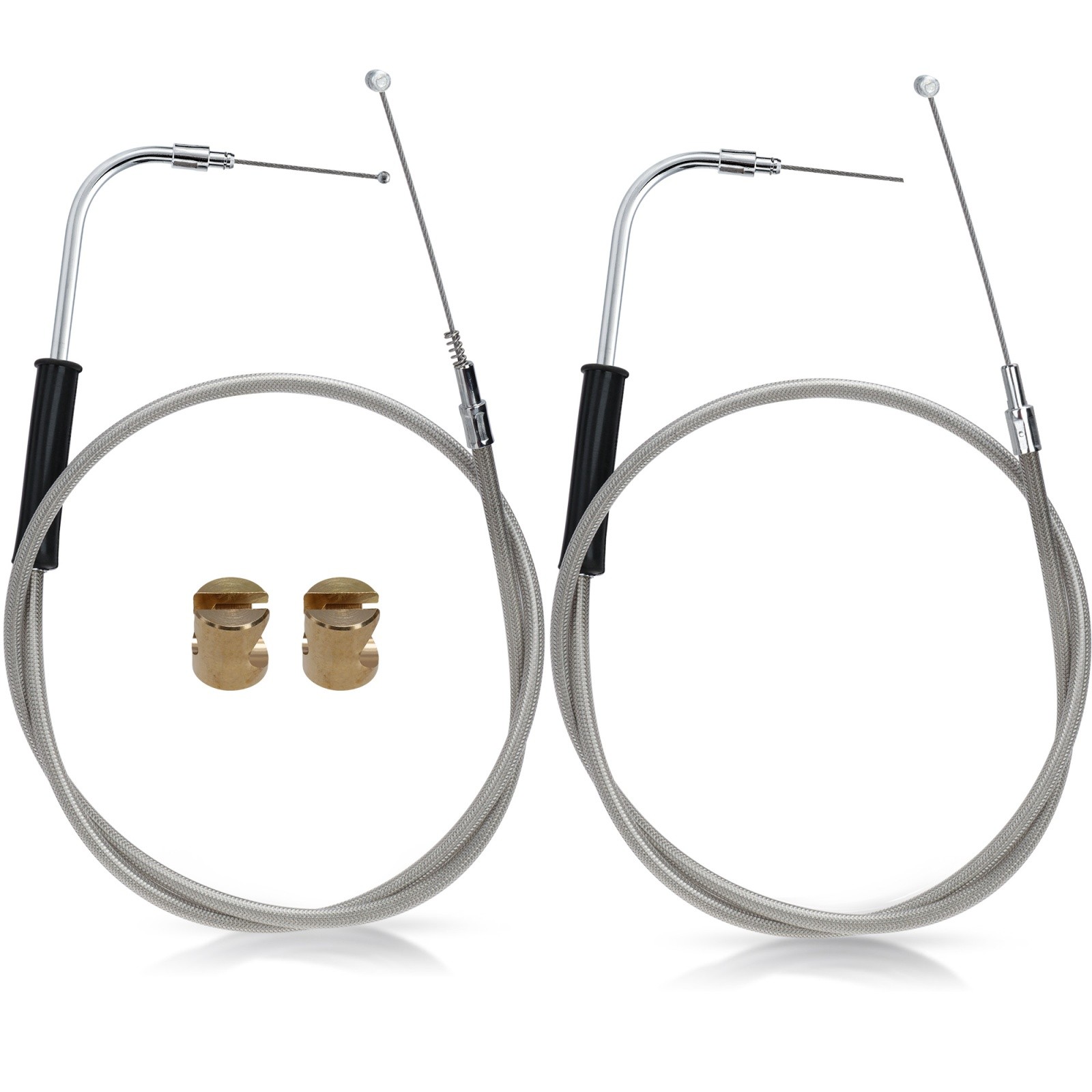 Harley 54.9" Steel Braid Throttle Cable for Softail Fat Boy Heritage 2000-2006