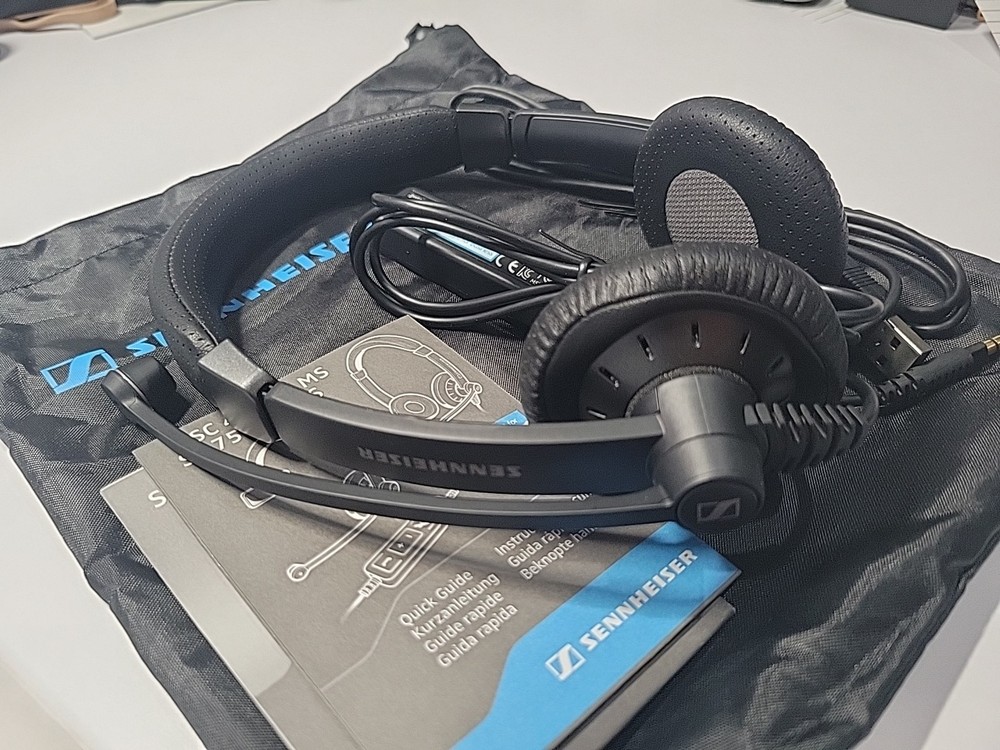 Sennheiser - SC 75 USB MS - Impact Double-Sided Headset with Microphone - Black