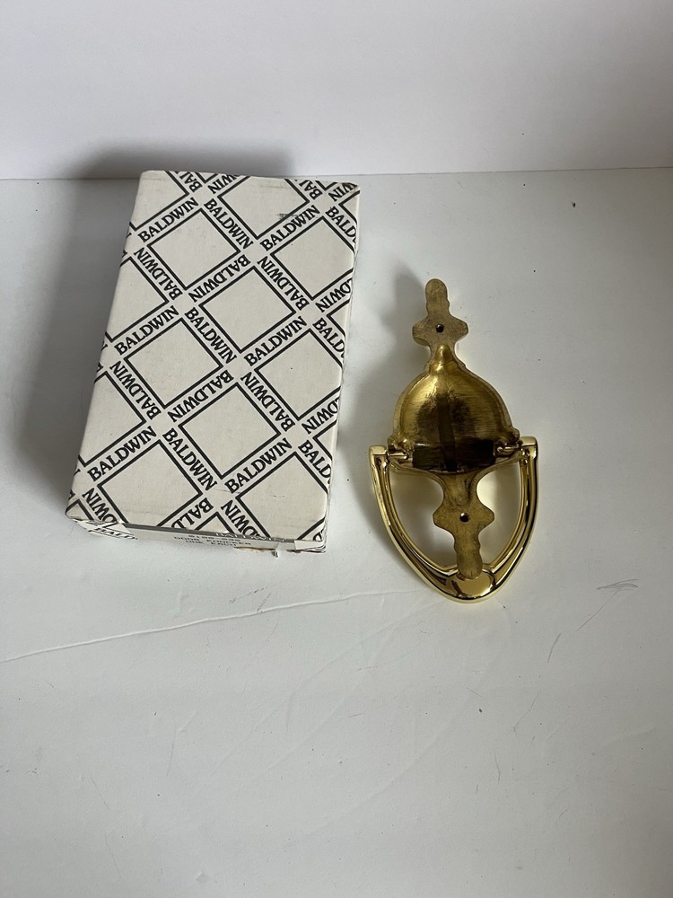 BALDWIN IMPERIAL STYLE SOLID BRASS DOOR KNOCKER - MODEL 0100-030
