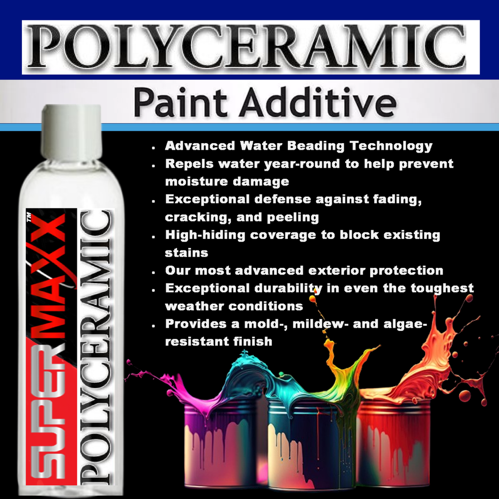 POLYCERAMIC ADDITIVE FOR "LATEX PAINT" PROVIDES LONG TERM ADVANCED PROTECTION