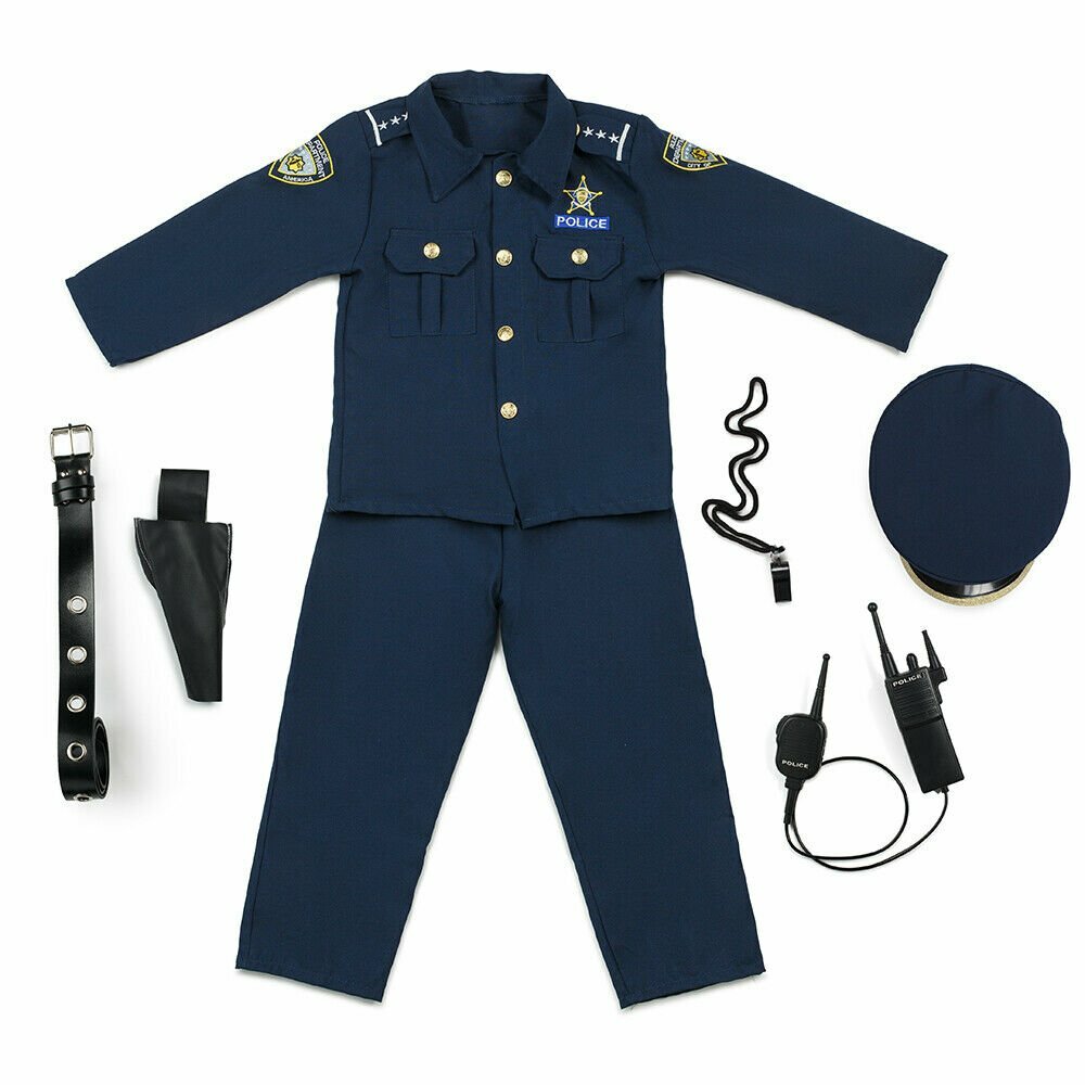 Dress Up America Police Costume For Boys - Cop Uniform Costume for Kids