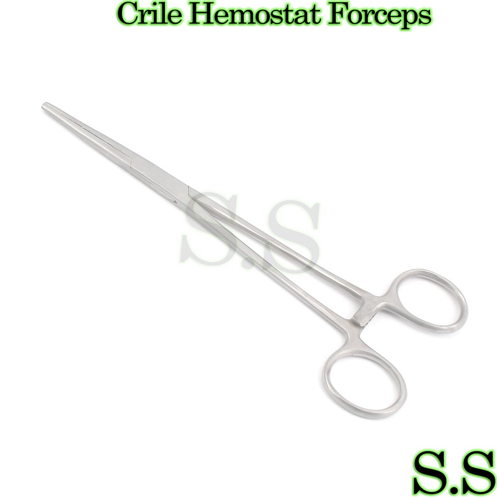 Rankin Crile Hemostat Locking Forceps Straight Tip 8"