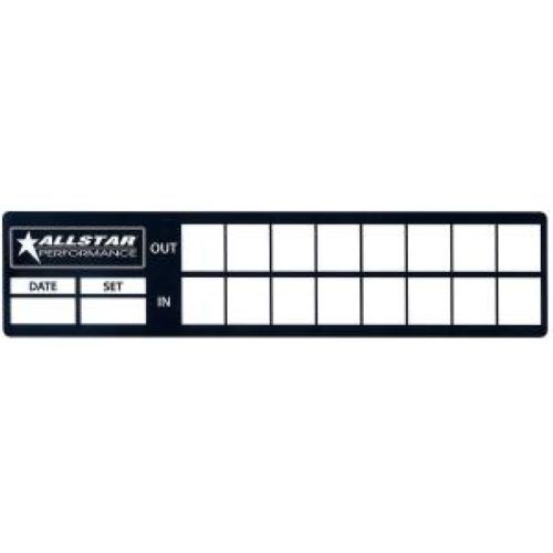 Allstar Performance 047 Tire Log Decals; 8 pcs