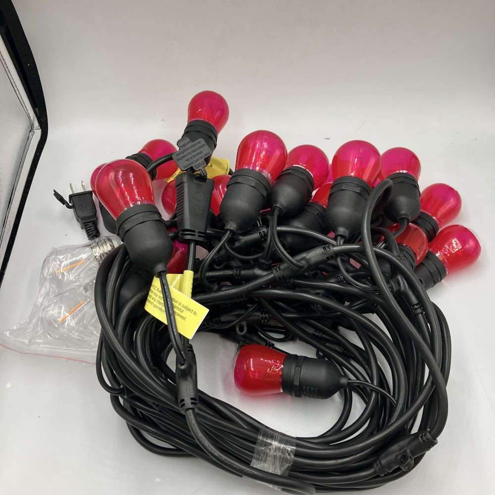 Hampton Bay Shatterproof Filament String Lights - 48ft